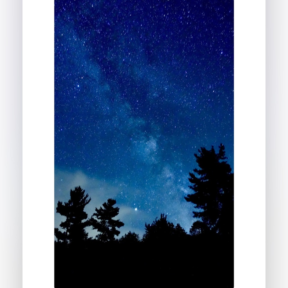 🇨🇦 Ontario Starry Night Sky Framed Print | 12” x 19”